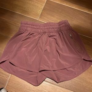 pink LULULEMON TRACKER SHORTS SIZE 6